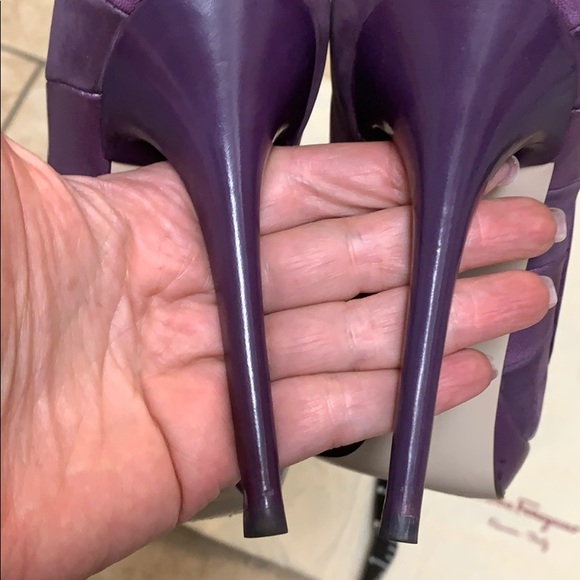 Salvador Ferragamo shoes size 7.5 leather+suede - Picture 4 of 8